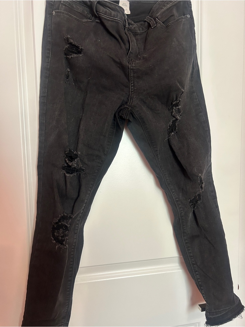 American Rag Distressed Black Skinny Jeans